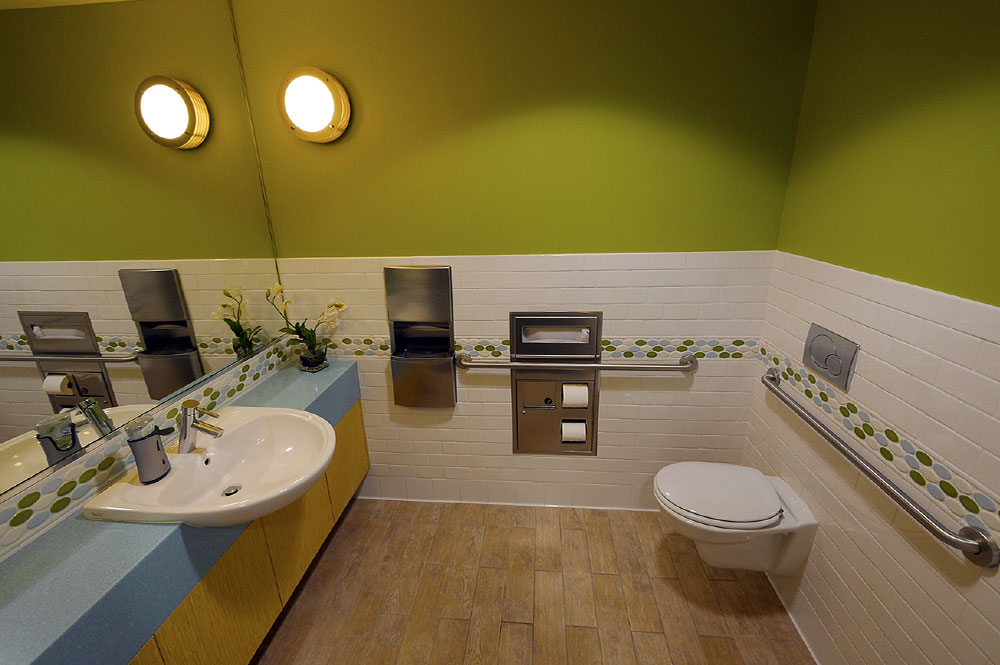 Kids Bathroom At Dental Office - Dr. Barrera Campbell CA Pediatric Dentist